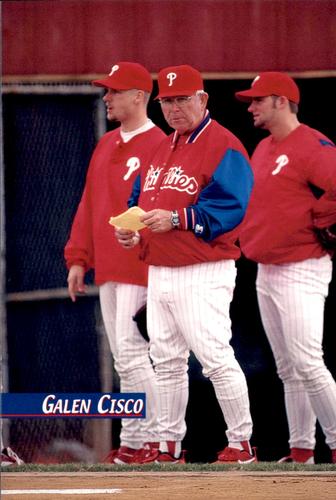 1999 Philadelphia Phillies Photocards #NNO Galen Cisco Front