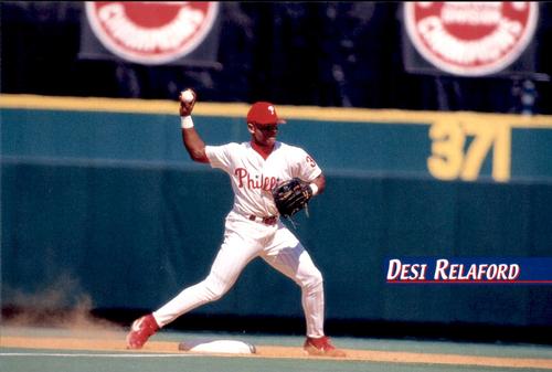 1999 Philadelphia Phillies Photocards #NNO Desi Relaford Front
