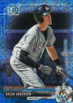 2017 Bowman Chrome - Prospects Blue Shimmer Refractor #BCP184 Brian Anderson Front