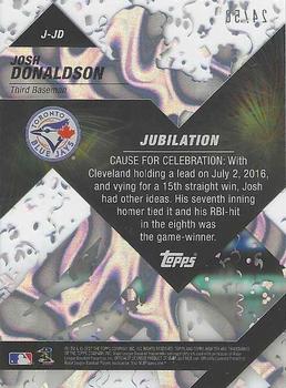 2017 Topps High Tek - Jubilation #J-JD Josh Donaldson Back