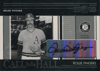 2004 Donruss Timelines - Call to the Hall Autograph #CH-23 Rollie Fingers Front