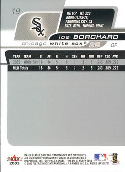 2003 Fleer Focus Jersey Edition #19 Joe Borchard Back