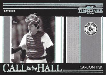 2004 Donruss Timelines - Call to the Hall Silver #CH-5 Carlton Fisk Front