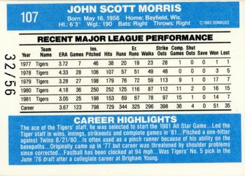 2004 Donruss Timelines - Recollection Collection #107 Jack Morris Back