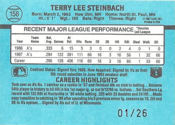 2004 Donruss Timelines - Recollection Collection #158 Terry Steinbach Back