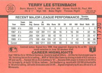 2004 Donruss Timelines - Recollection Collection #268 Terry Steinbach Back
