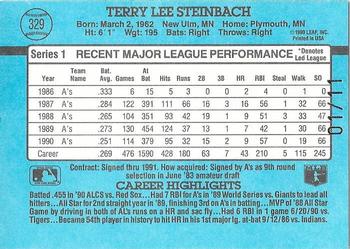 2004 Donruss Timelines - Recollection Collection #329 Terry Steinbach Back