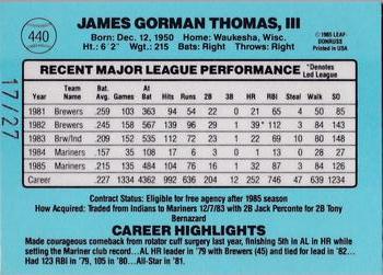 2004 Donruss Timelines - Recollection Collection #440 Gorman Thomas Back