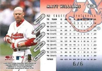 2004 Donruss Timelines - Recollection Collection #271 Matt Williams Back