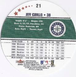 2003 Fleer Hardball #21 Jeff Cirillo Back