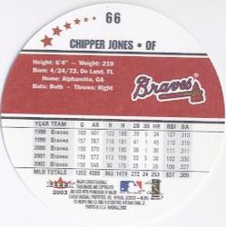 2003 Fleer Hardball #66 Chipper Jones Back