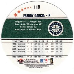 2003 Fleer Hardball #115 Freddy Garcia Back