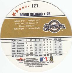 2003 Fleer Hardball #121 Ronnie Belliard Back