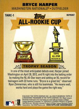 2017 Topps Chrome Update - Topps All-Rookie Cup #TARC-1 Bryce Harper Back