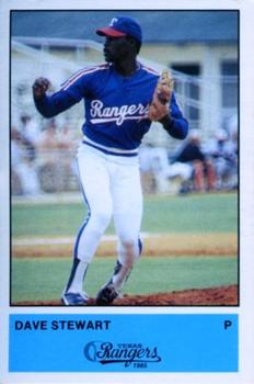 1985 Performance Printing Texas Rangers #NNO Dave Stewart Front