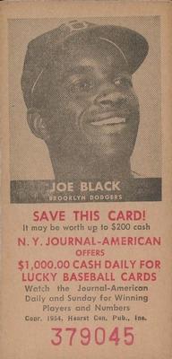 1954 New York Journal-American #NNO Joe Black Front