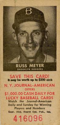 1954 New York Journal-American #NNO Russ Meyer Front