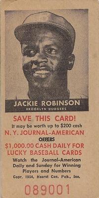 1954 New York Journal-American #NNO Jackie Robinson Front
