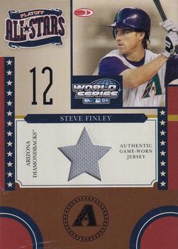 2004 Donruss World Series - Playoff All-Stars Material 1 #PAS-3 Steve Finley Front