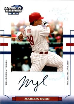 2004 Donruss World Series - Signature #WS-139 Marlon Byrd Front