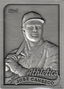 1984-91 Topps Gallery of Champions Pewter Bonuses #NNO Jose Canseco Front