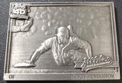 1984-91 Topps Gallery of Champions Pewter Bonuses #670 Rickey Henderson Front