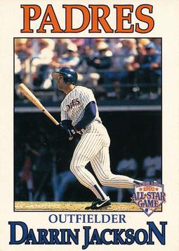 1992 Carl's Jr.  San Diego Padres #NNO Darrin Jackson Front
