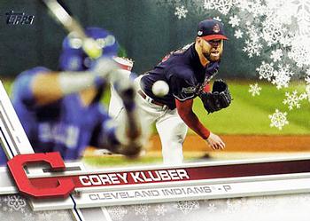 2017 Topps Holiday #HMW39 Corey Kluber Front