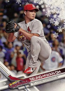 2017 Topps Holiday #HMW95 Seung-Hwan Oh Front