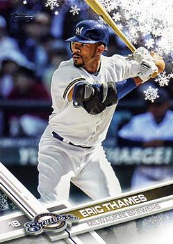 2017 Topps Holiday #HMW119 Eric Thames Front