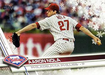 2017 Topps Holiday #HMW128 Aaron Nola Front