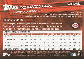 2017 Topps Holiday #HMW156 Adam Duvall Back