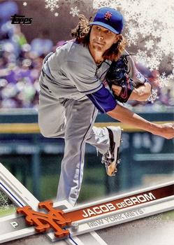 2017 Topps Holiday #HMW177 Jacob deGrom Front