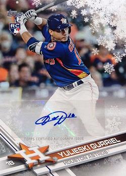 2017 Topps Holiday - Autographs #A-YG Yulieski Gurriel Front