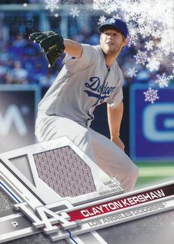2017 Topps Holiday - Relics #R-CKE Clayton Kershaw Front