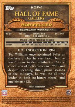2017 Topps Gallery - Hall of Fame Gallery #HOF-4 Bob Feller Back