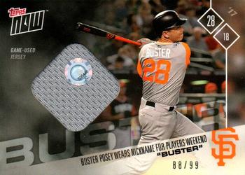 2017 Topps Now Players Weekend - Relics #PWR-3B Buster Posey Front