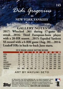 2017 Topps Gallery - Private Issue #145 Didi Gregorius Back