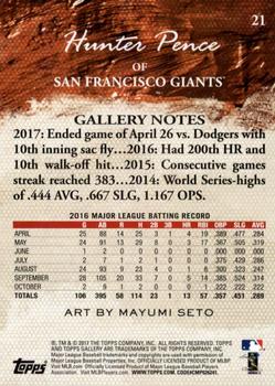 2017 Topps Gallery - Canvas #21 Hunter Pence Back