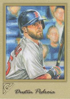 2017 Topps Gallery - Canvas #48 Dustin Pedroia Front