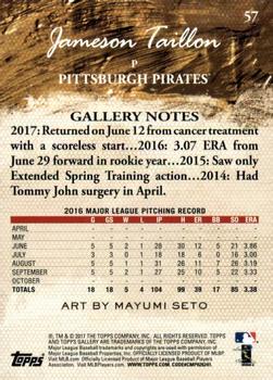 2017 Topps Gallery - Canvas #57 Jameson Taillon Back