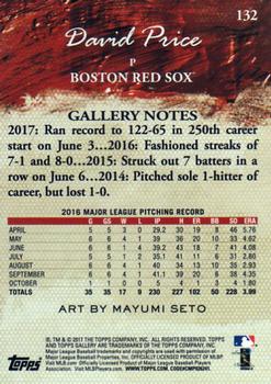 2017 Topps Gallery - Canvas #132 David Price Back