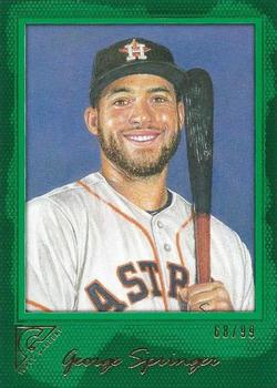 2017 Topps Gallery - Green #17 George Springer Front