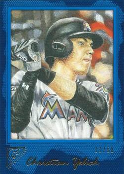 2017 Topps Gallery - Blue #121 Christian Yelich Front