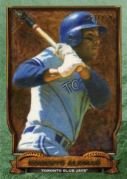 2017 Topps Gallery - Hall of Fame Gallery Green #HOF-24 Roberto Alomar Front
