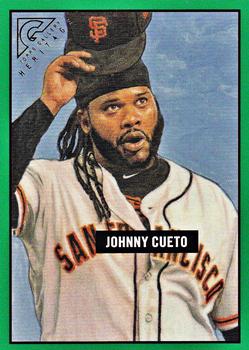 2017 Topps Gallery - Heritage Green #4 Johnny Cueto Front