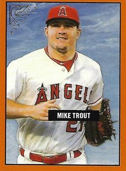 2017 Topps Gallery - Heritage Orange #H-38 Mike Trout Front