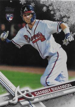 2017 Topps Holiday - Metallic Snowflakes #HMW35 Dansby Swanson Front
