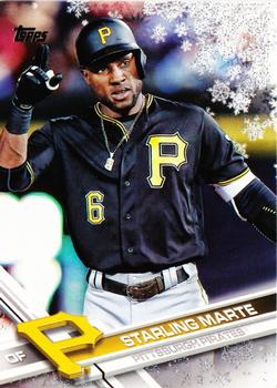 2017 Topps Holiday - Metallic Snowflakes #HMW44 Starling Marte Front