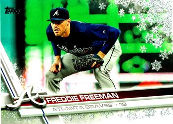 2017 Topps Holiday - Metallic Snowflakes #HMW141 Freddie Freeman Front